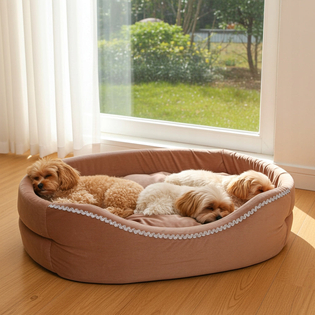 Cat dog bed SOFT ANTI-STRESS bed small couch pink XS 40/33 Packaging status original