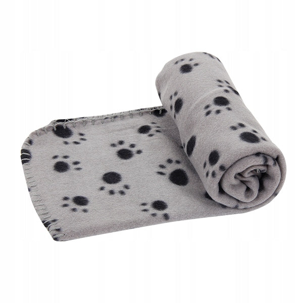 Cat dog blanket grey blanket 75x75 cm paws S