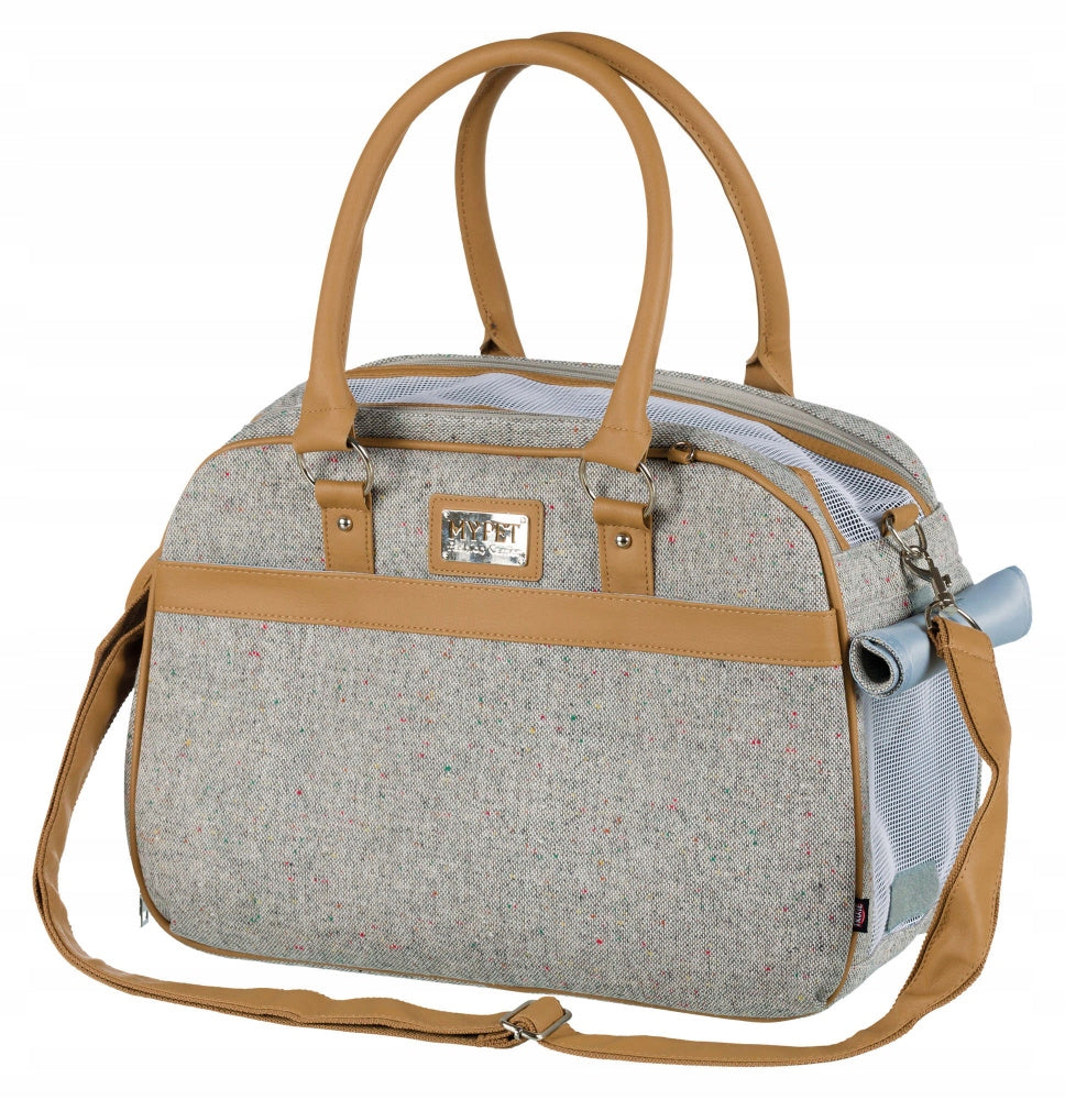 Cat dog carrier bag 19×28×40cm grey Trixie