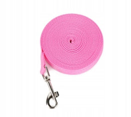 Cat dog leash adjustable traditional 1,5m pink for pets solid