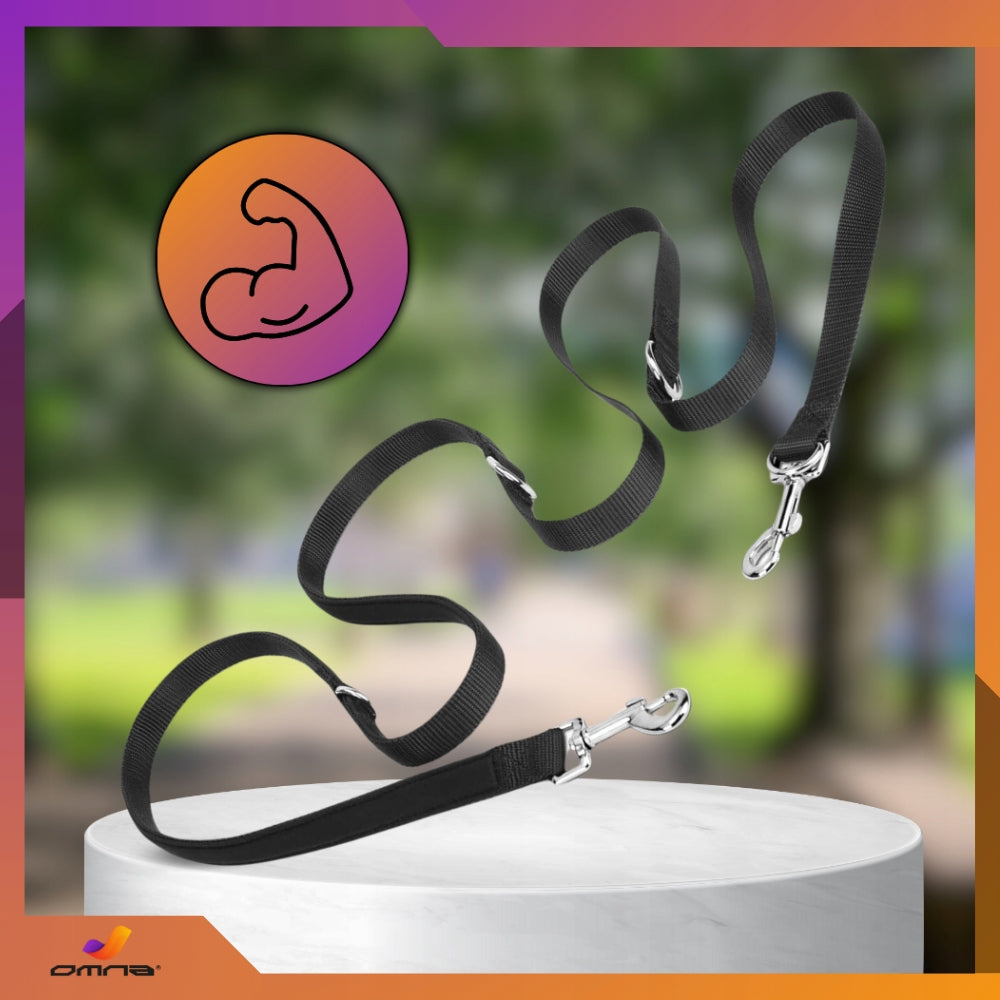 Cat dog leash clipped for big dog long adjustable double 5m Brand Omna