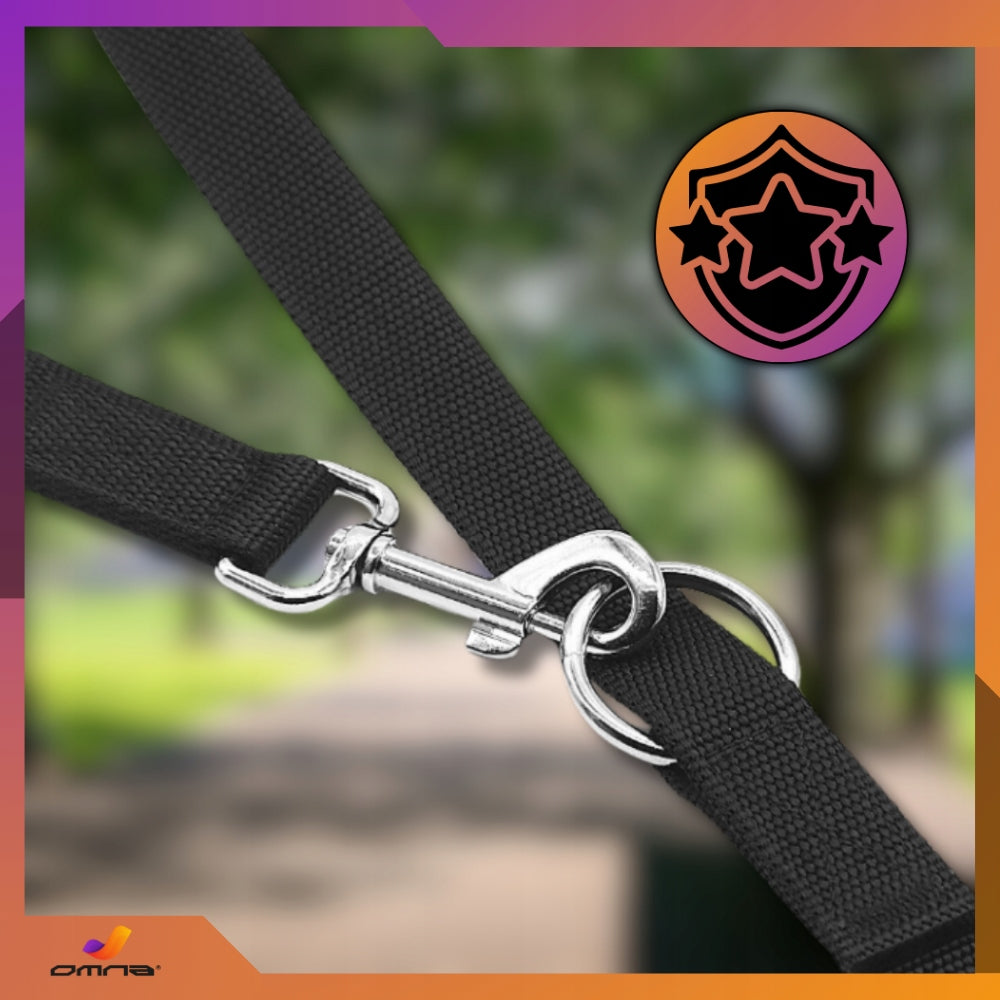 Cat dog leash clipped for big dog long adjustable double 5m Trade name MOCNA PRZEPINANA TRENINGOWA