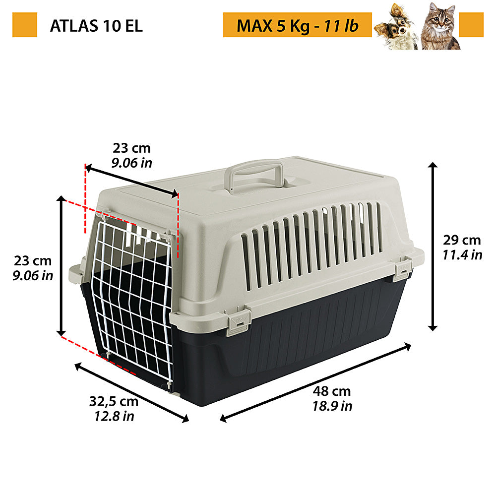 Cat dog transporter ATLAS 10 32,5cm x 29 cm x 48 cm lilac Packaging status original