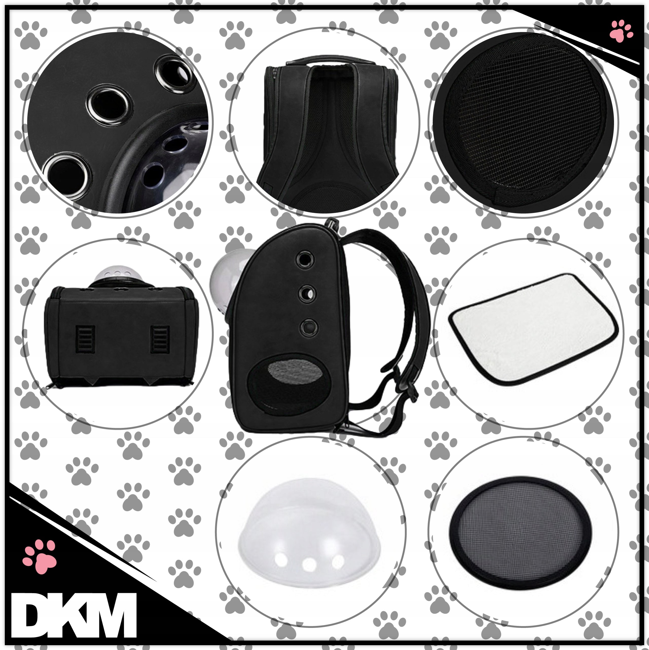 Cat dog transporter BACKPACK PLAYPEN ventilation waterproof harness with PL EAN (GTIN) 5903794401723