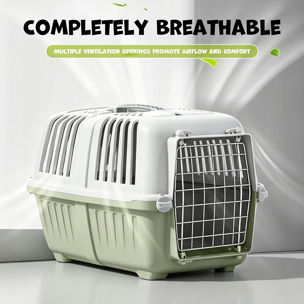 Cat dog transporter large BPA FREEPRATIKO 3 60x40x39cm Manufacturer code MP0077-LIGHT GREEN