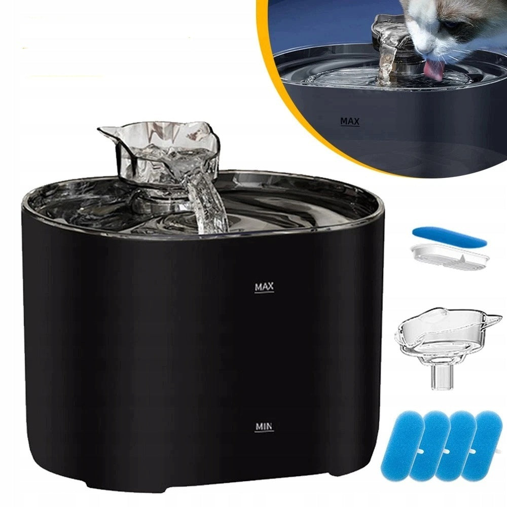 Cat drinker fountain automatic water dispenser dog led lighting