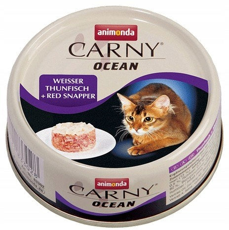 Cat food Animonda Carny Ocean can 80g white tuna and lucjan Packaging status original