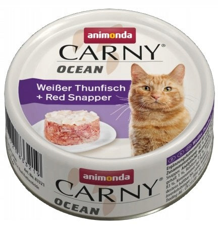Cat food Animonda Carny Ocean can 80g white tuna and lucjan