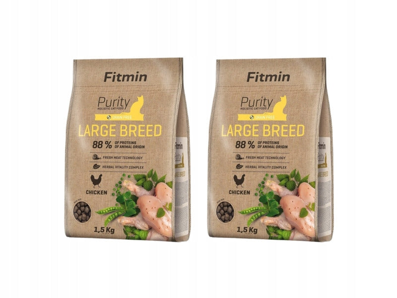 Cat food FITMIN Purity Large Breed Chicken 2 x1.5 kg
