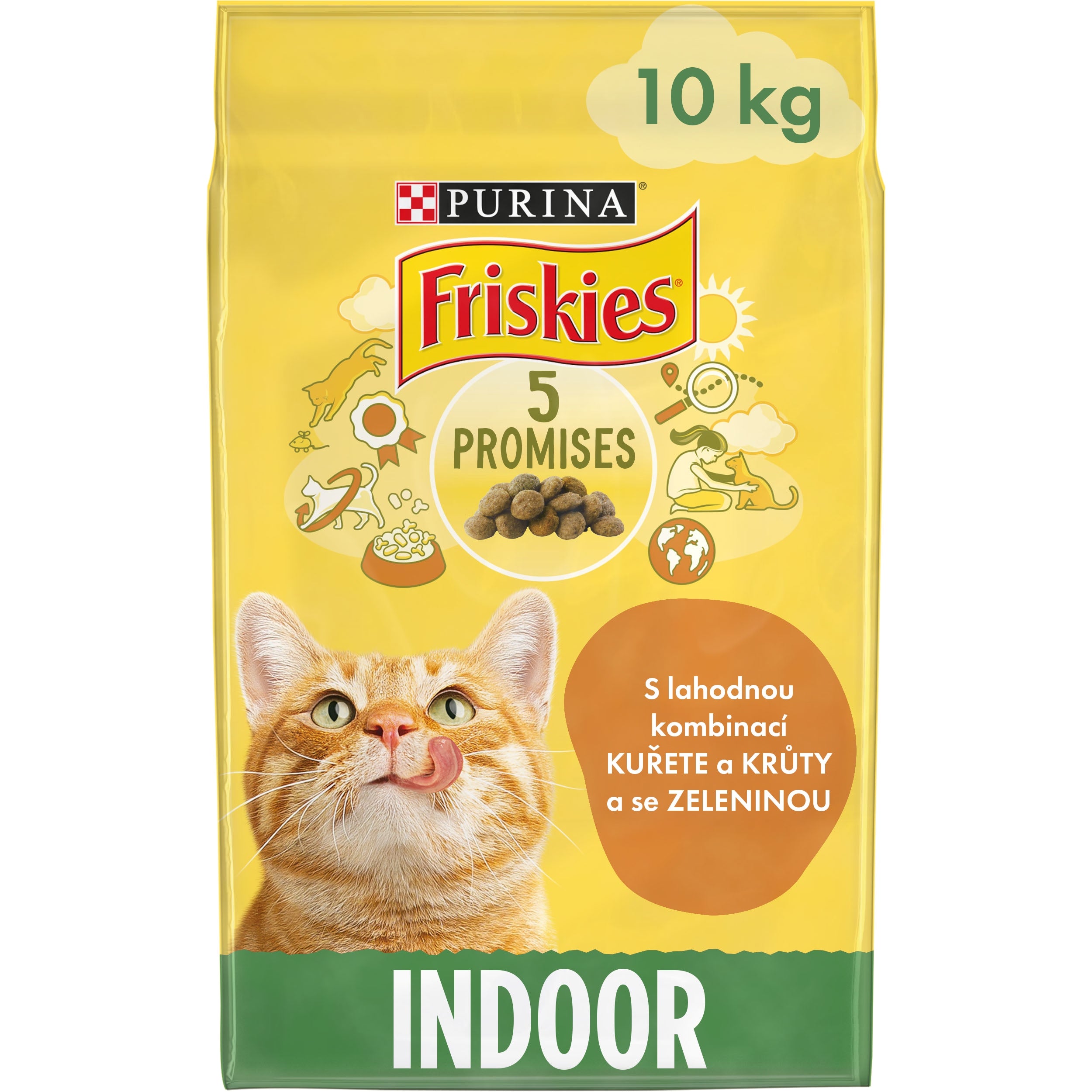 Cat food Friskies Indoor, chicken, turkey, vegetables 10 kg