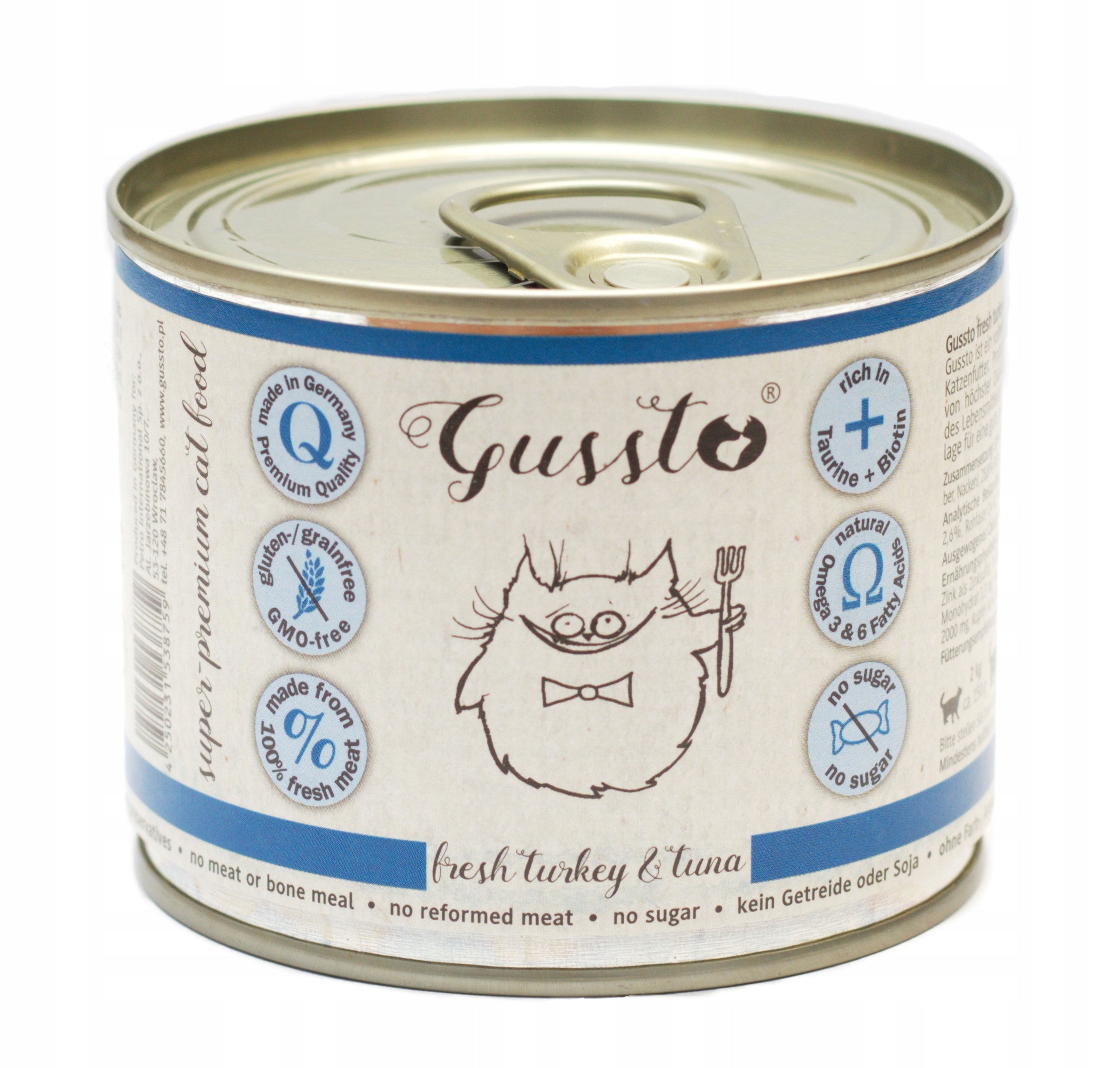 Cat food Gussto FRESH turkey tuna 400g wet cat food EAN (GTIN) 4250231538766