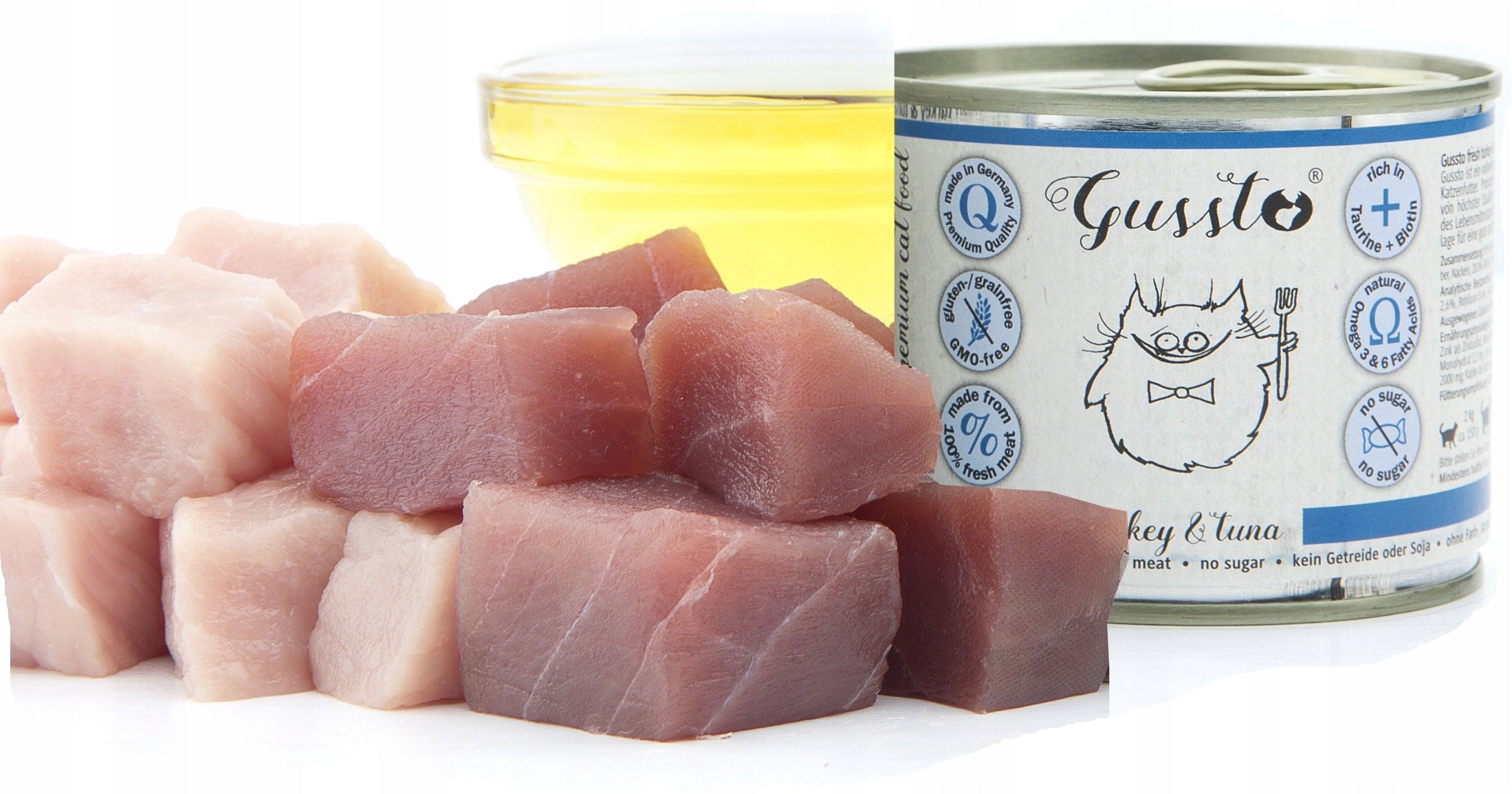 Cat food Gussto FRESH turkey tuna 400g wet cat food Manufacturer code 4250231538766