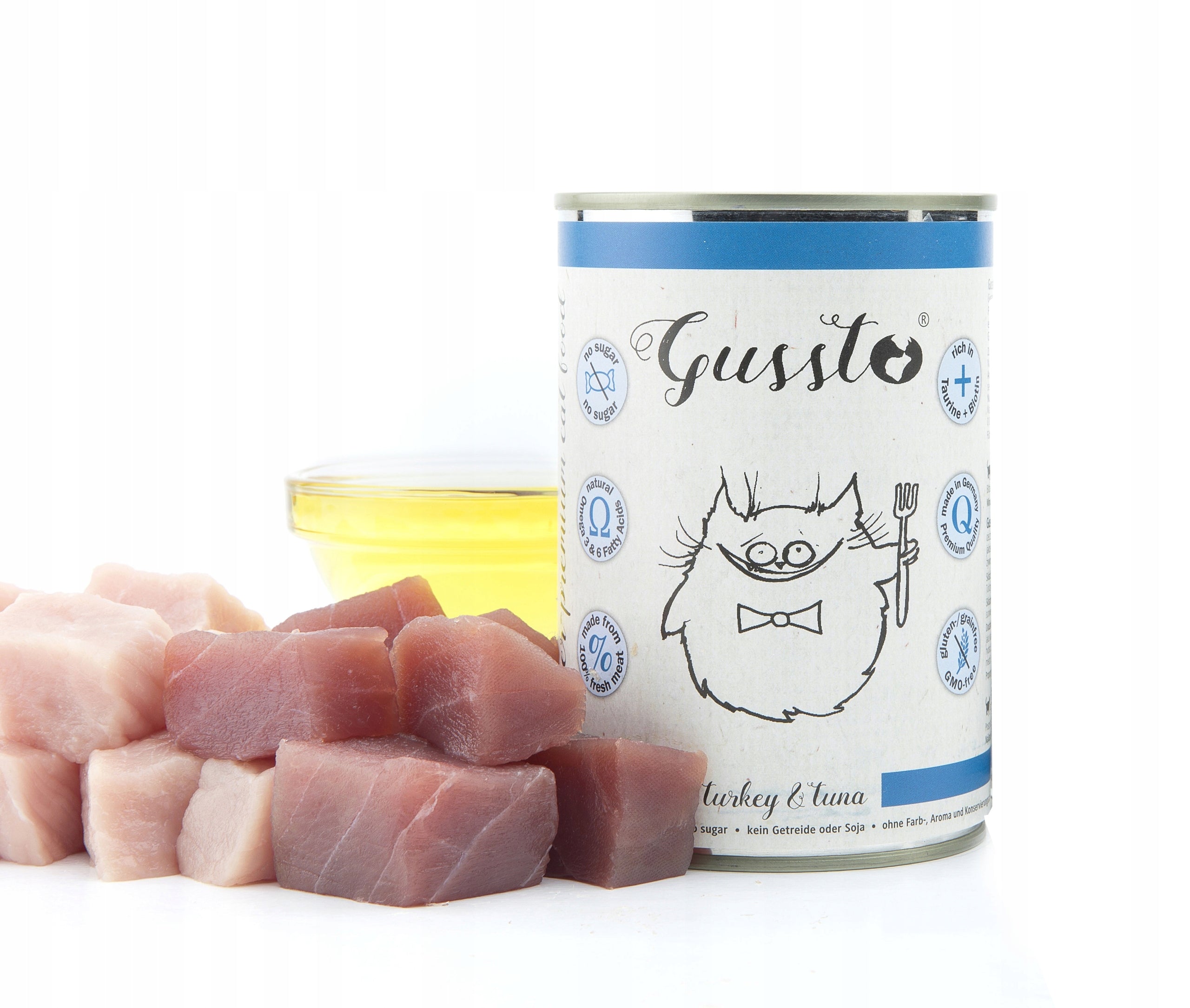 Cat food Gussto FRESH turkey tuna 400g wet cat food