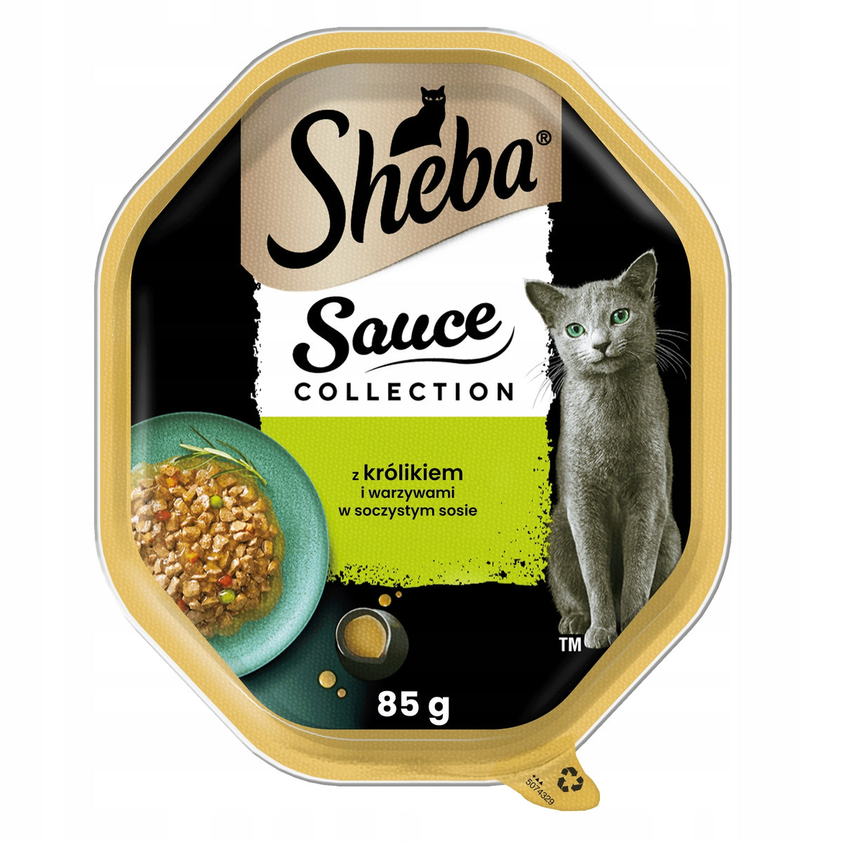 Cat food SHEBA Rabbit with vegetables in sauce tray 85g
