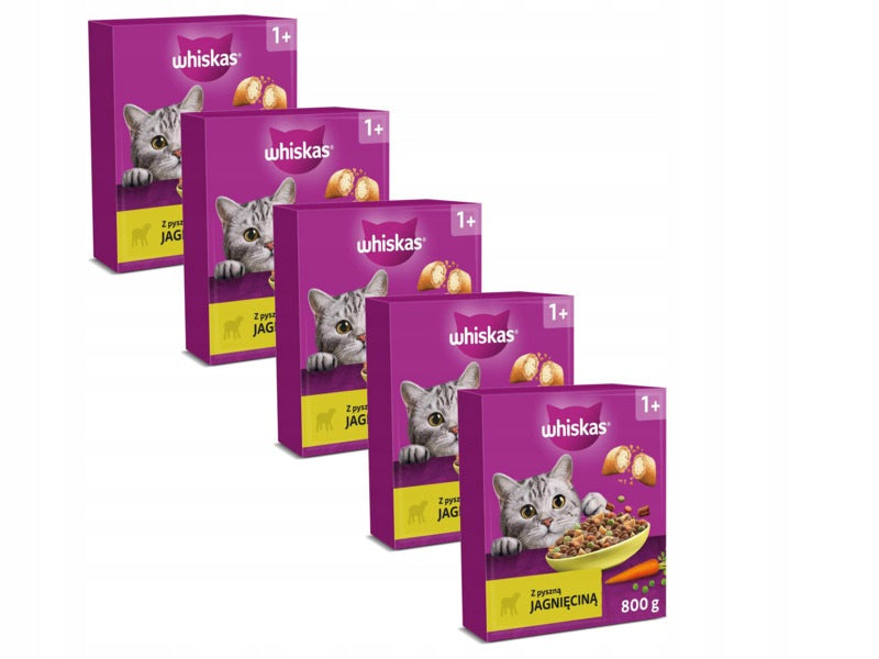 Cat food WHISKAS with lamb 5x800 g