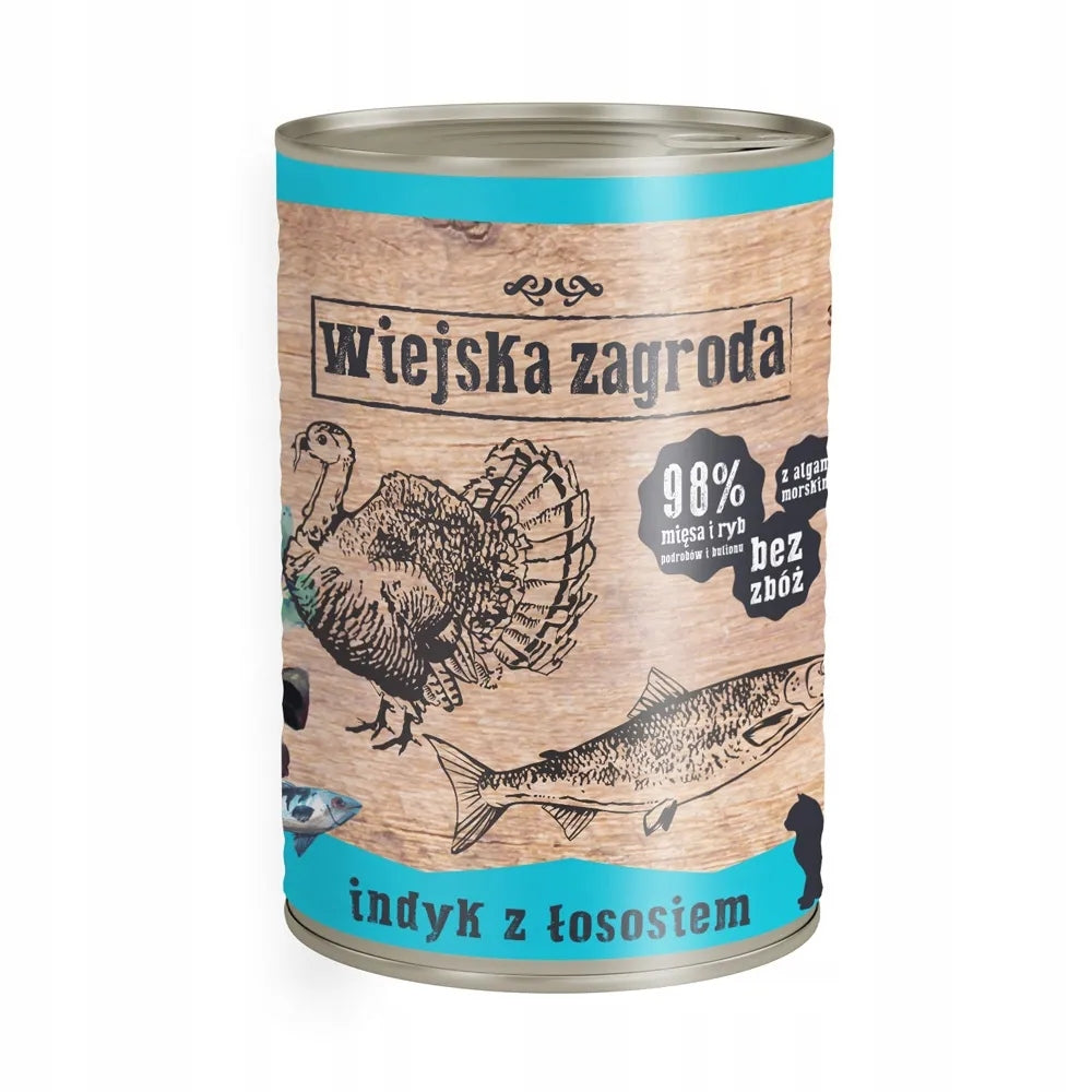 Cat food Wiejska Zagroda Mix of flavors 12x400g Manufacturer code Wiejska zagroda karma mokra dla kota