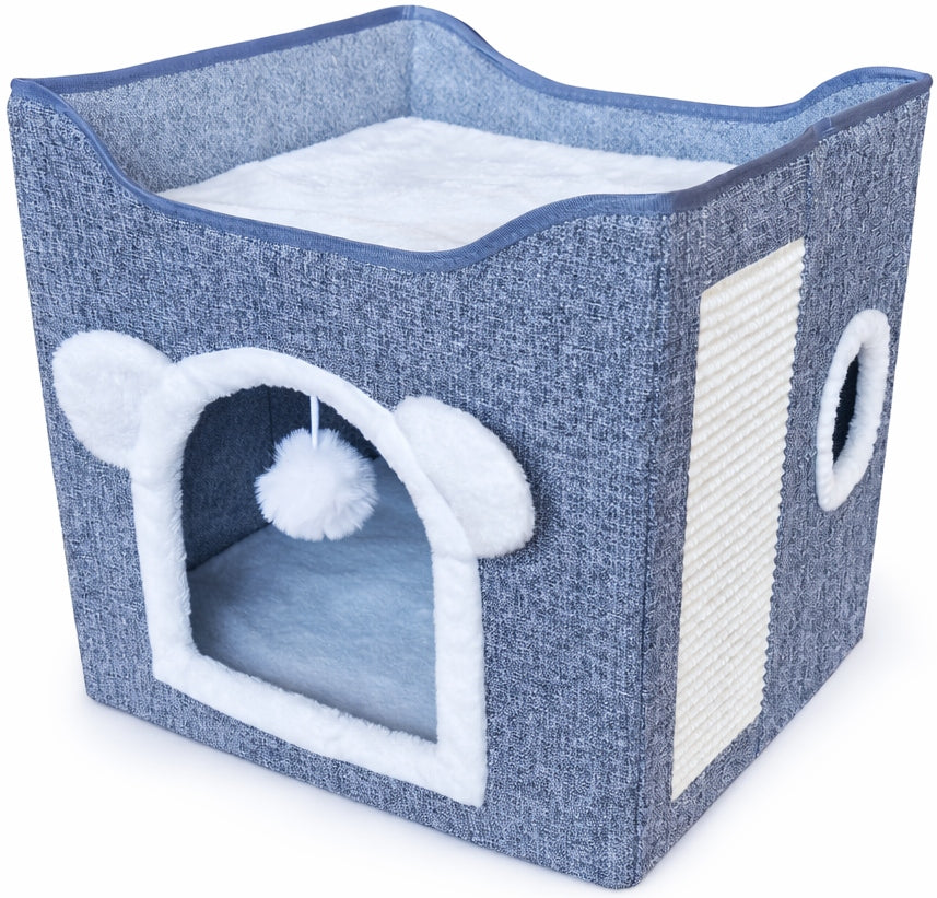 Cat house with scratching post bed two levels tower booth Manufacturer code PH-05