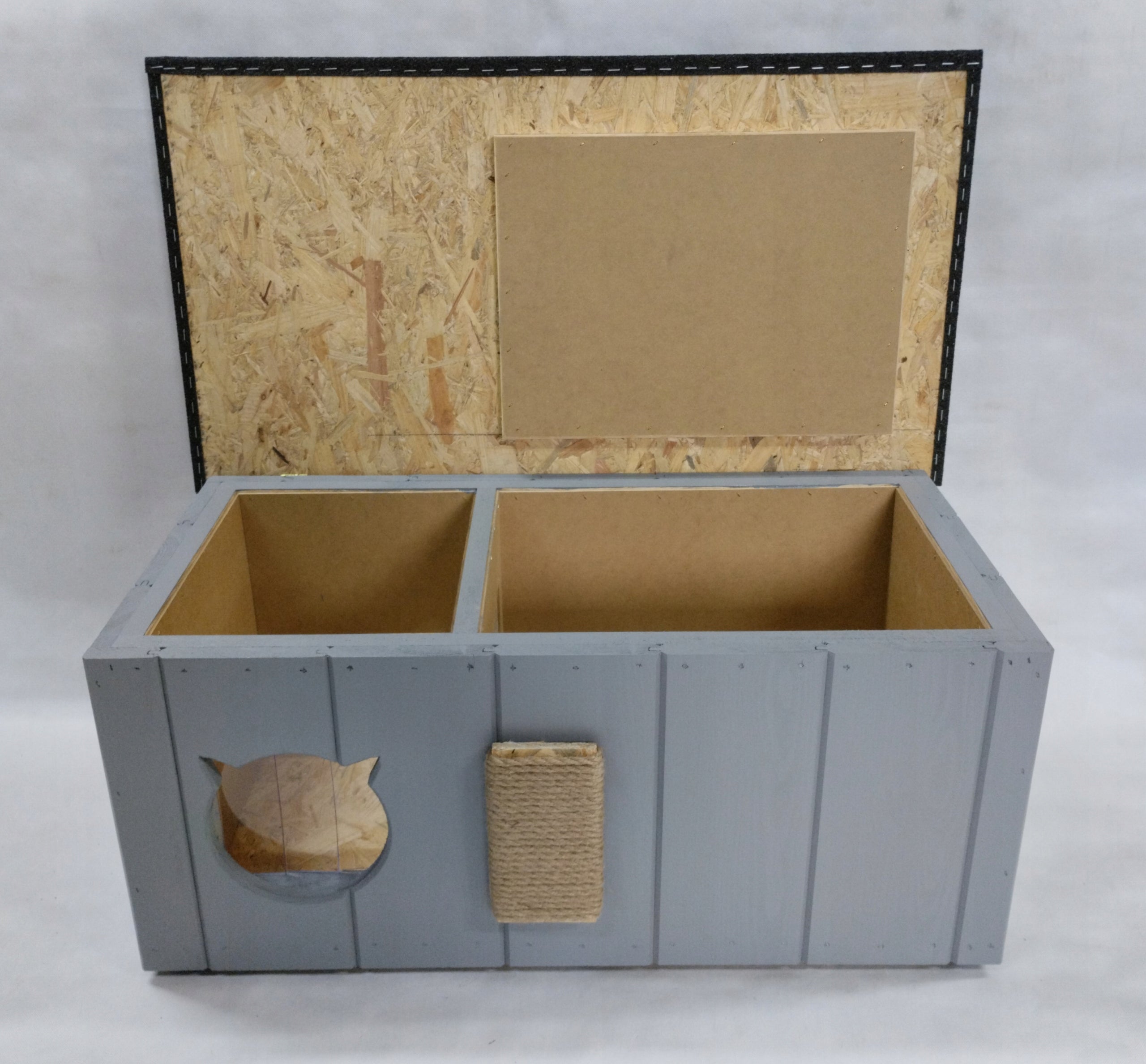 Cat kennel insulated with VESTIBULE for winter CURTAIN SCRATCHER different colors Manufacturer code 2024