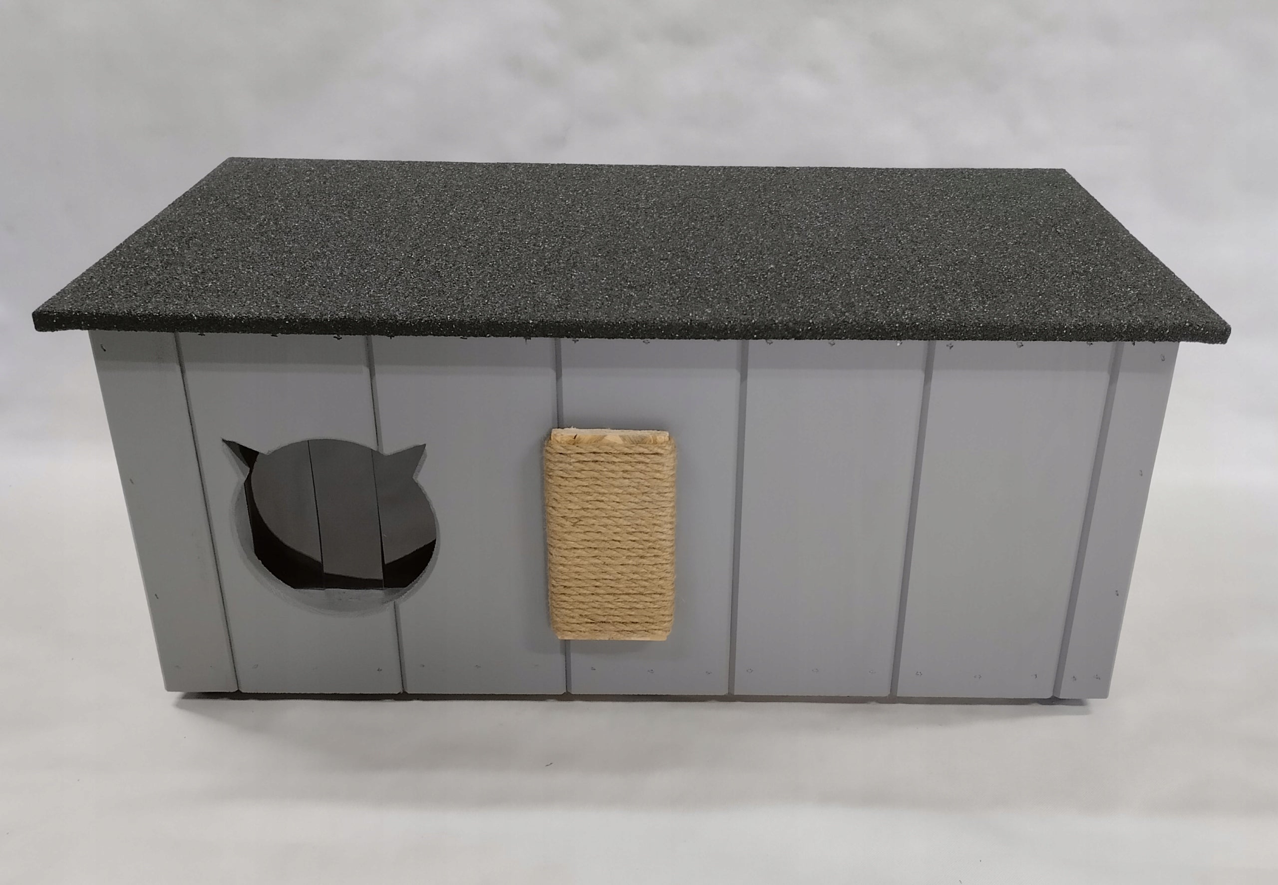 Cat kennel insulated with VESTIBULE for winter CURTAIN SCRATCHER different colors Packaging status original