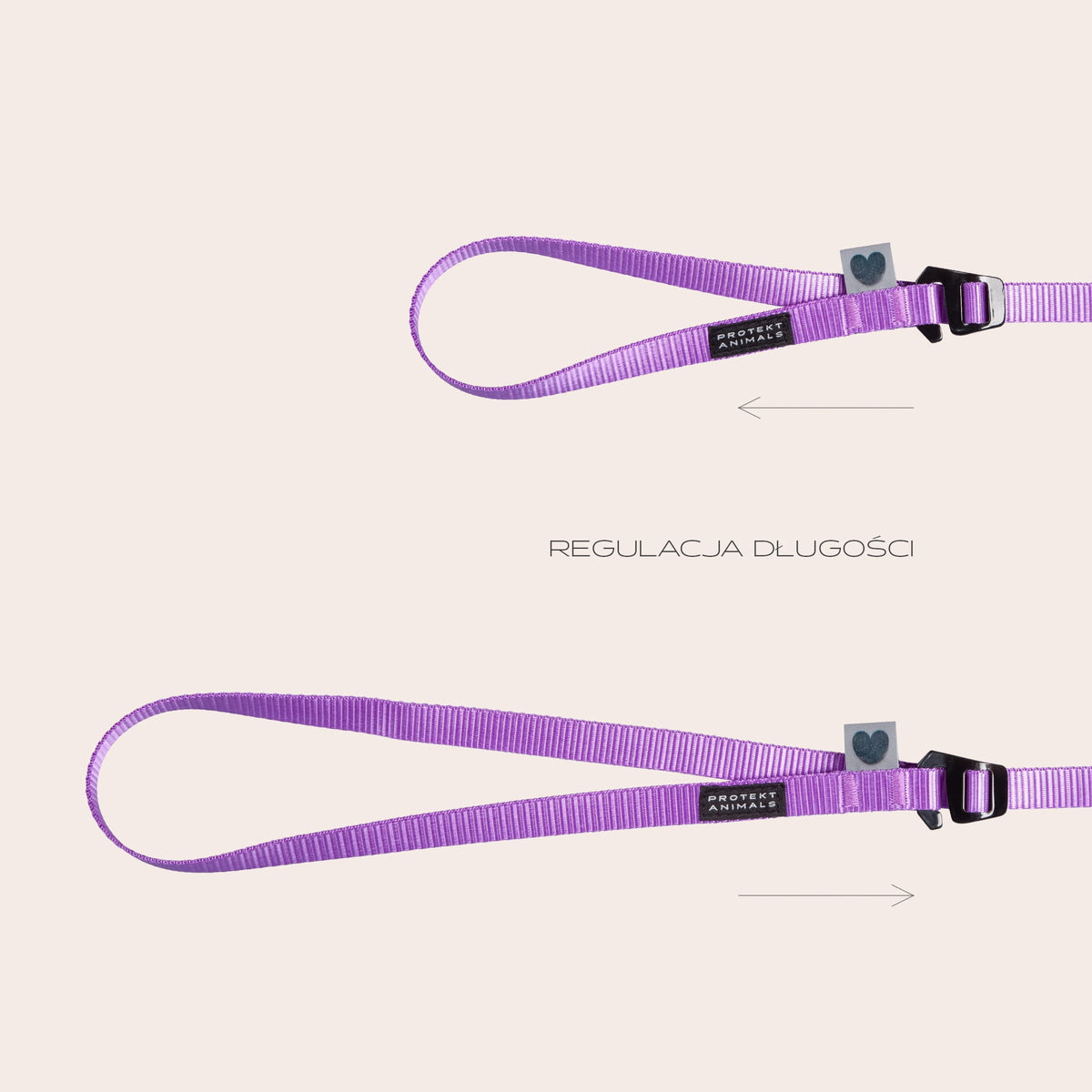 Cat leash - mini | Neon purple - 2m Color purple