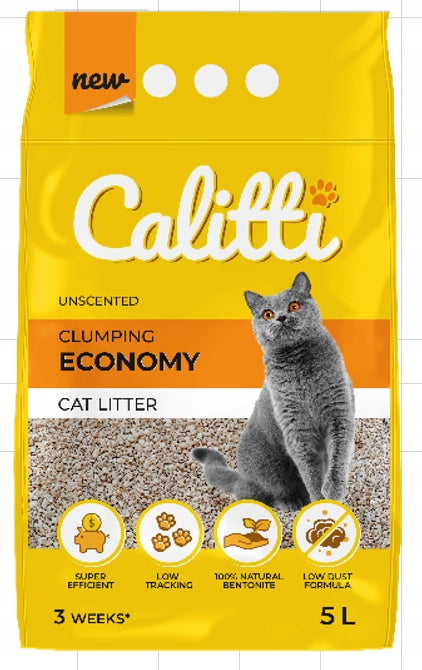 Cat litter Calitti bentonite unscented 5 l
