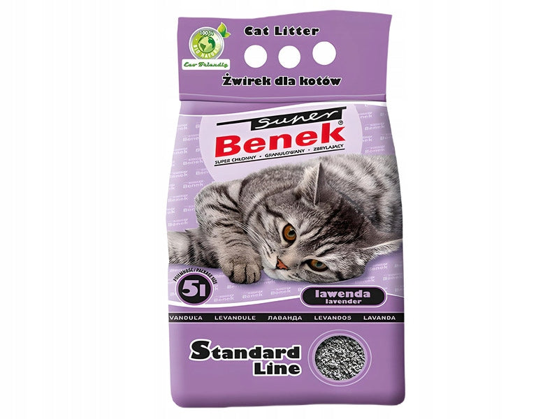 Cat litter SUPER BENEK Lavender 5 L