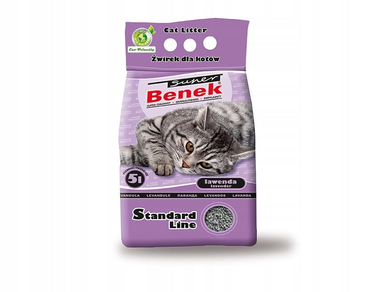 Cat litter SUPER BENEK Standard Lavender 10 l
