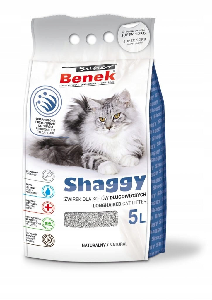 Cat litter Super Benek SHAGGY 5l