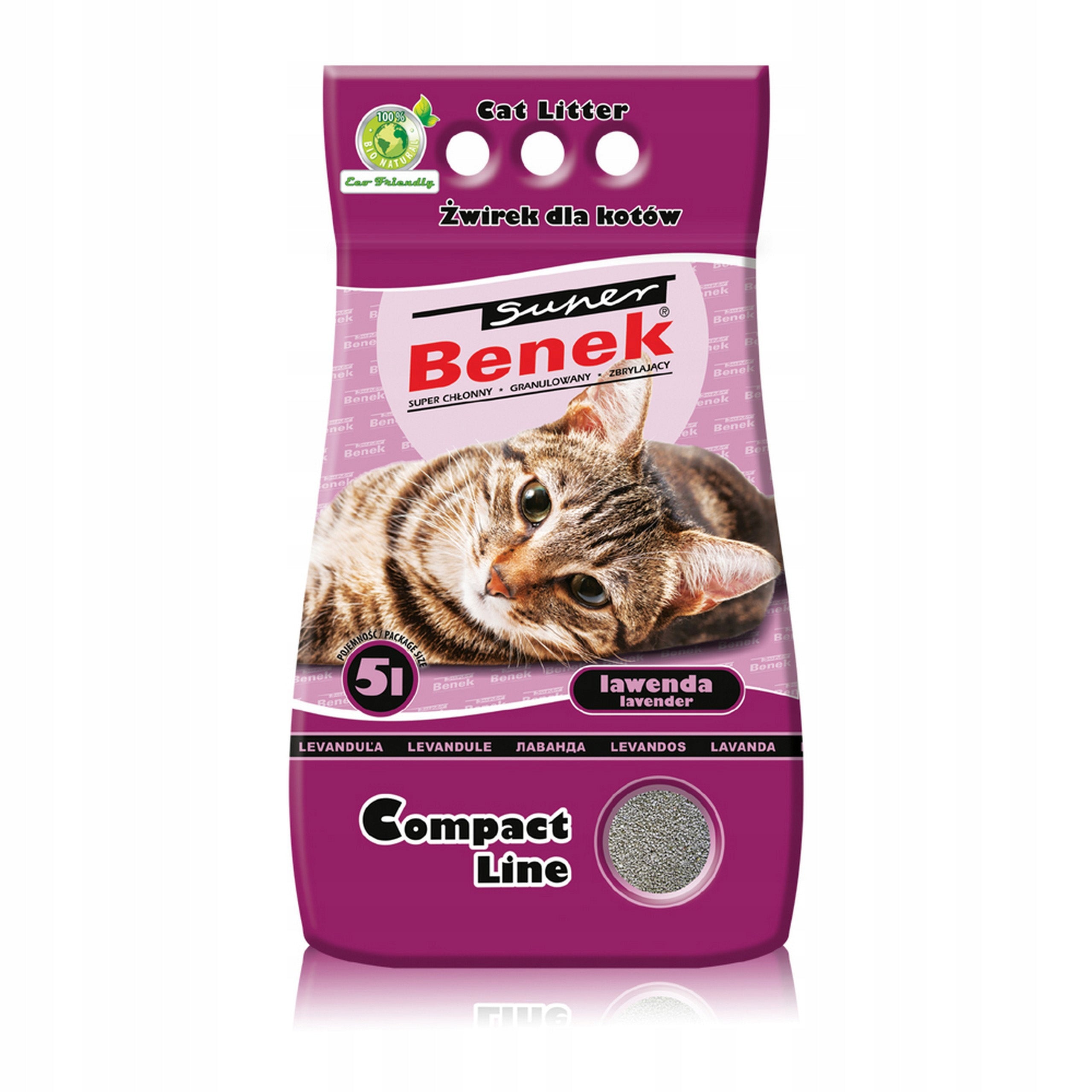 Cat litter Super Benek compact lavender 10 l