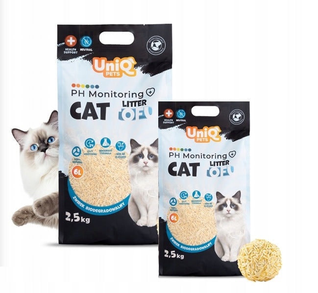 Cat litter UniQ Pets MONITORING natural set 2x 6L
