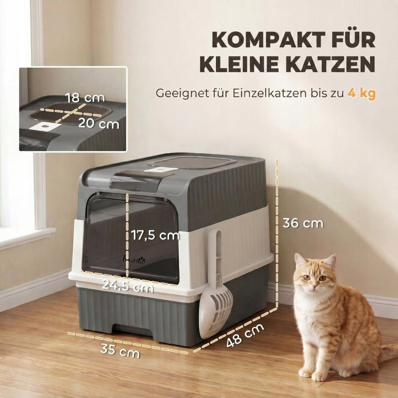 Cat litter box, 48 l, with lid, pull-out drawer Manufacturer code 4942361272428