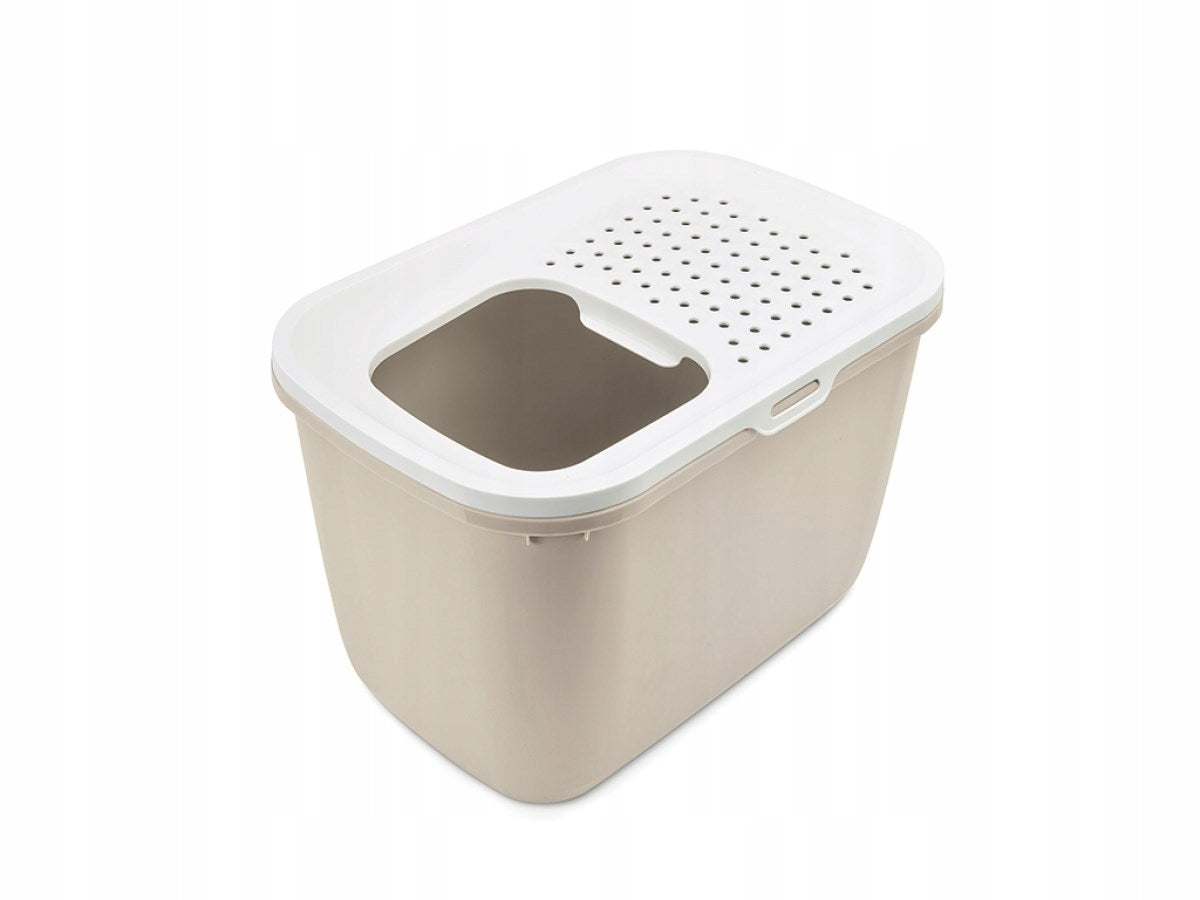 Cat litter box SAVIC HOP white and coffee Brand Savic