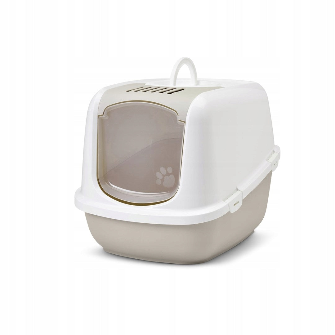 Cat litter box SAVIC Nestor Jumbo white-coffee