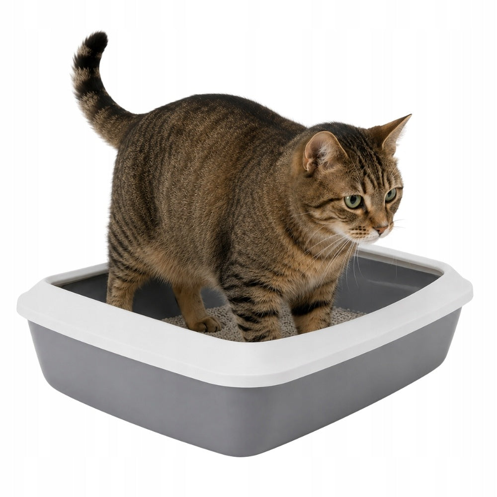 Cat litter box Savic Iriz open grey 50 × 37 × 14 cm