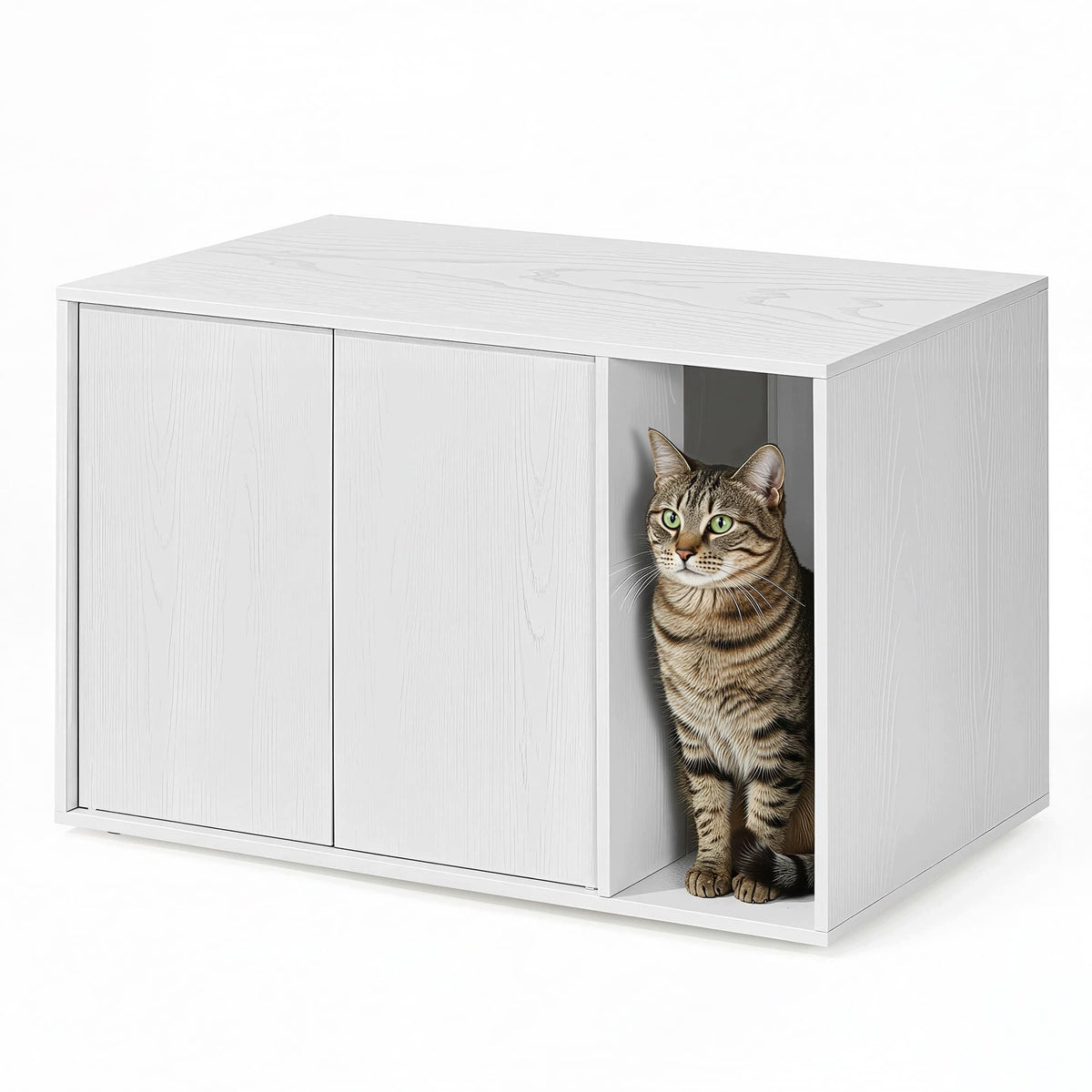 Cat litter box cabinet 80x50x50 cm white Manufacturer code PCLB35013W01