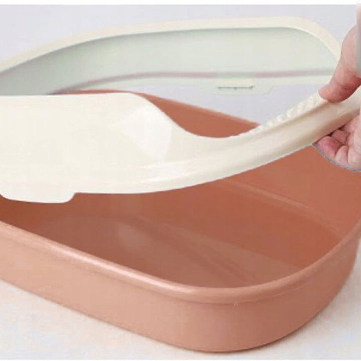 Cat litter box cat small open with spatula high frame 39,5x29,5x13,5 cm Kind open litter box