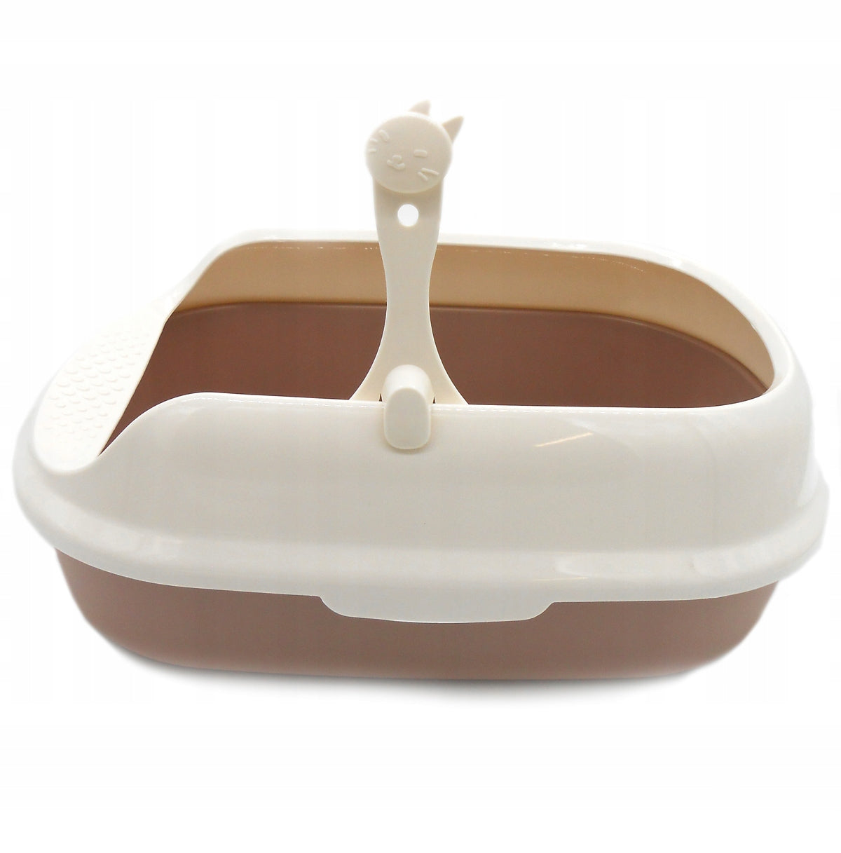 Cat litter box cat small open with spatula high frame 39,5x29,5x13,5 cm Model S