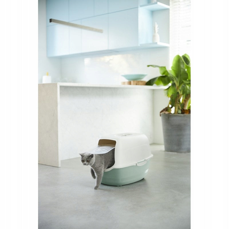 Cat litter box closed Rotho BAILEY green Color green
