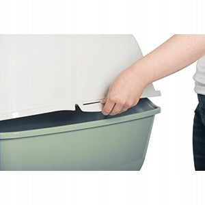 Cat litter box closed Rotho BAILEY green Model Bailey