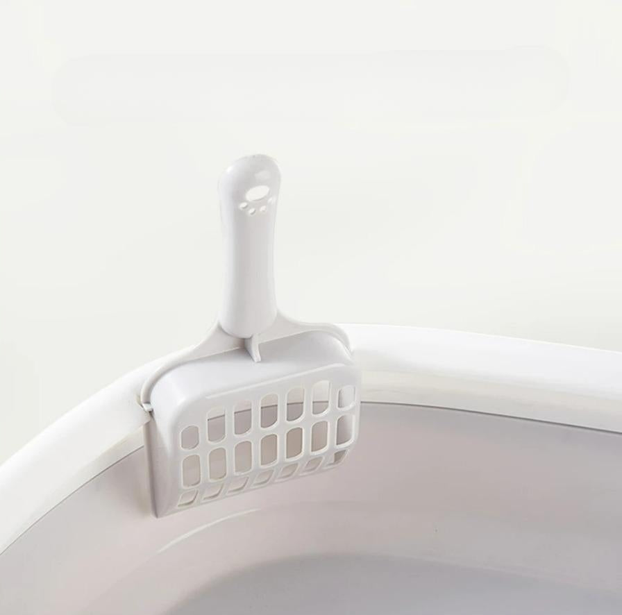 Cat litter box - grey with white frame, 40cm, Spatula FREEBIE Manufacturer code 15205/SZA