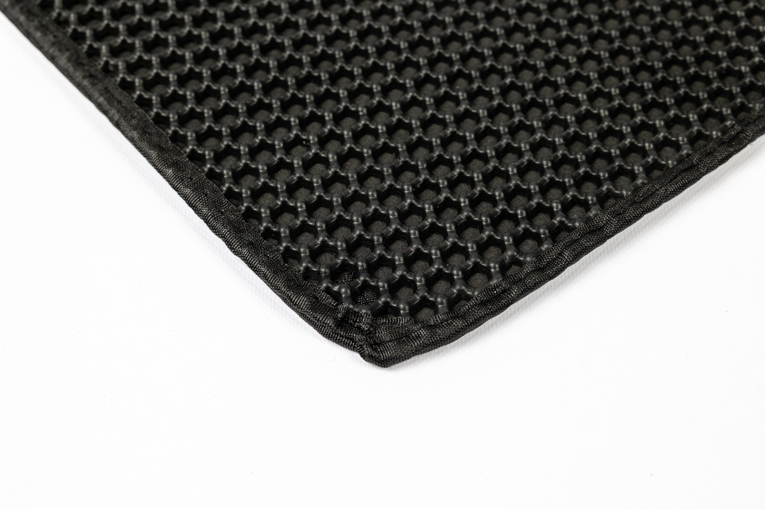 Cat litter box mat 50x40 waterproof double layer EVA non-slip Color black