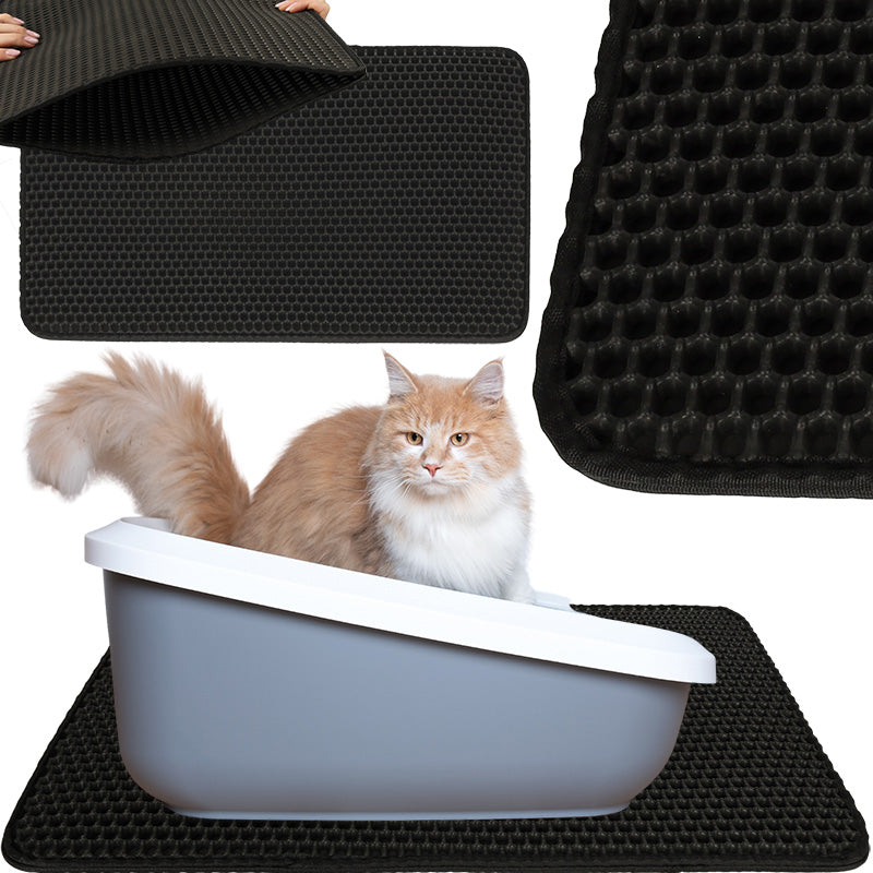 Cat litter box mat waterproof double layer 40x60cm XXL