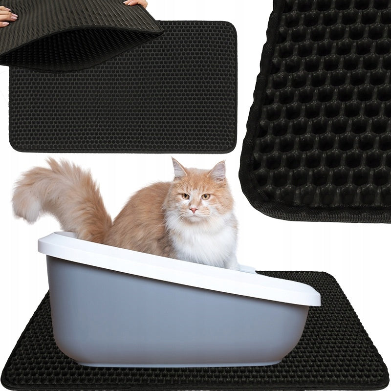 Cat litter box mat waterproof double layer XXL 40x60 cm