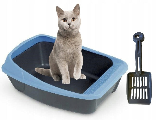 Cat litter box open for litter with Frame Freebie Virgo paddle