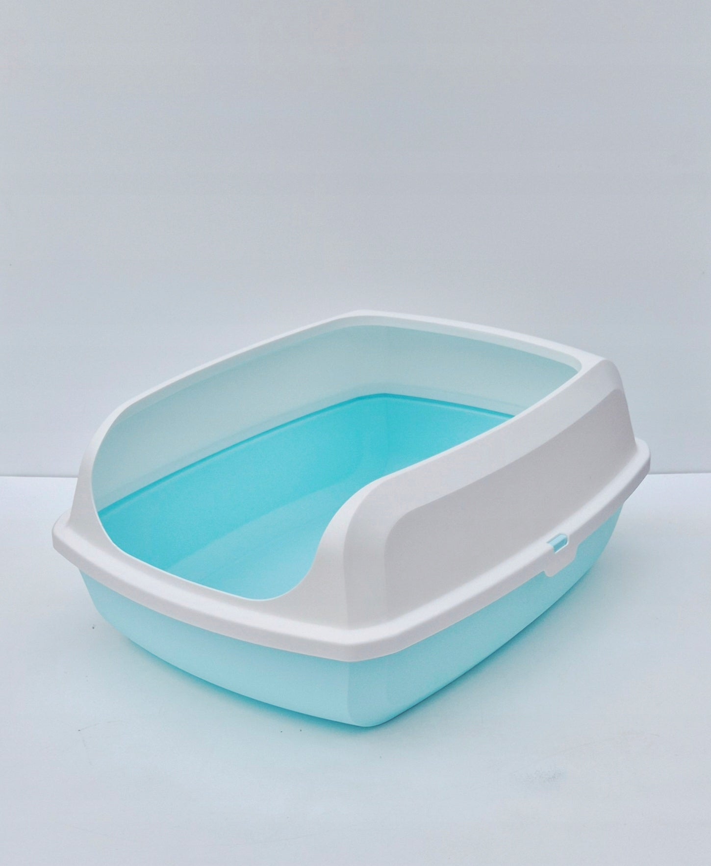Cat litter box open high with frame Leo strong plastic blue EAN (GTIN) 5905214480301