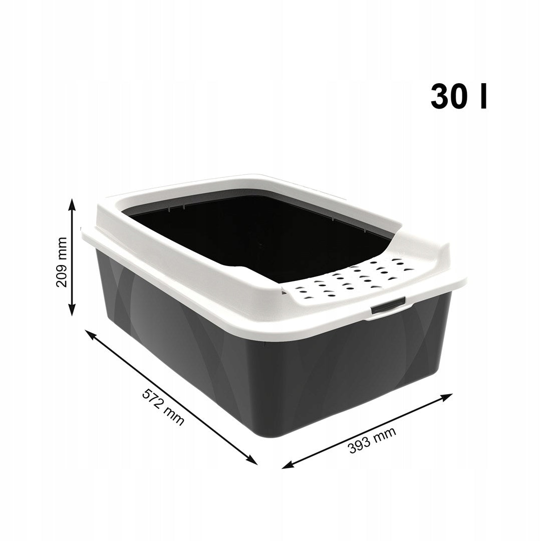 Cat litter box open with frame Rotho Brand Rotho