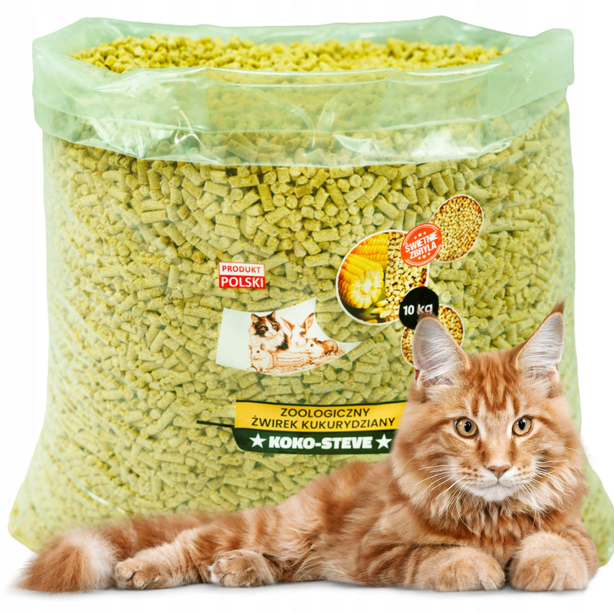 Cat litter box substrate natural biodegradable eco-friendly 10KG