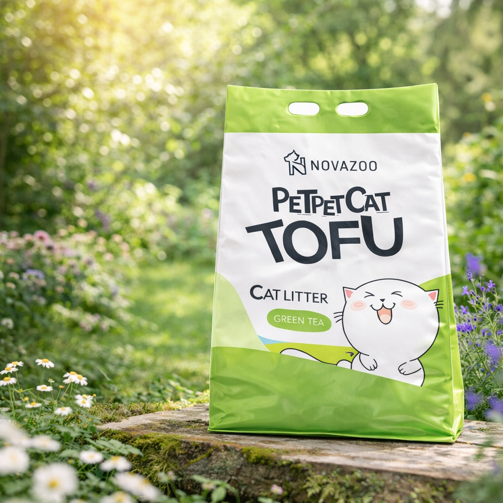 Cat litter tofu 2,5kg 6L green tea clumping biodegradable Volume 6 l