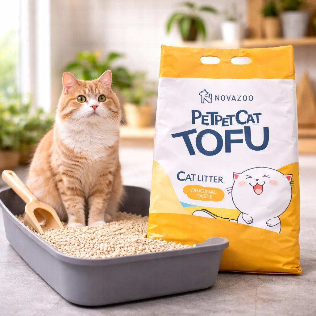 Cat litter tofu 2,5kg 6L natural clumping biodegradable Volume 6 l