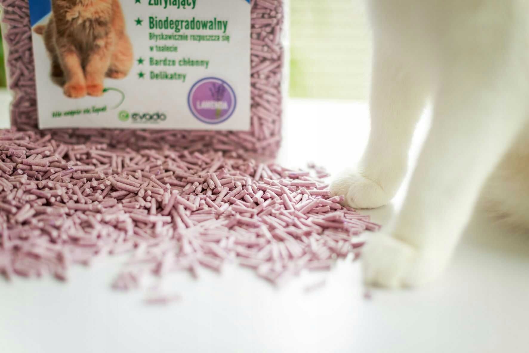 Cat litter tofu Leo clumping biodegradable eco 2,5 kg lavender Volume 6 l